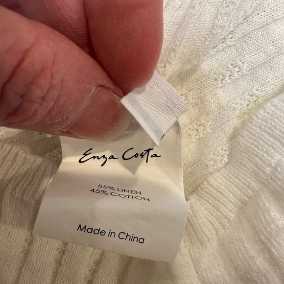 Enza Costa V-neck Button Up Top Size XS - Picture 9 of 10